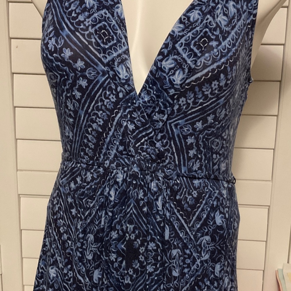 Motherhood Maternity Navy Patterned Maxi Dress - Picture 3 of 9